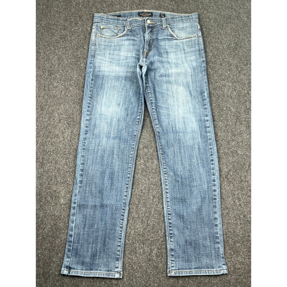 Lucky Brand Other - Lucky Brand 221 Straight Leg Jeans Mens 34x32 Medium Wash Blue Denim Y2K Fade